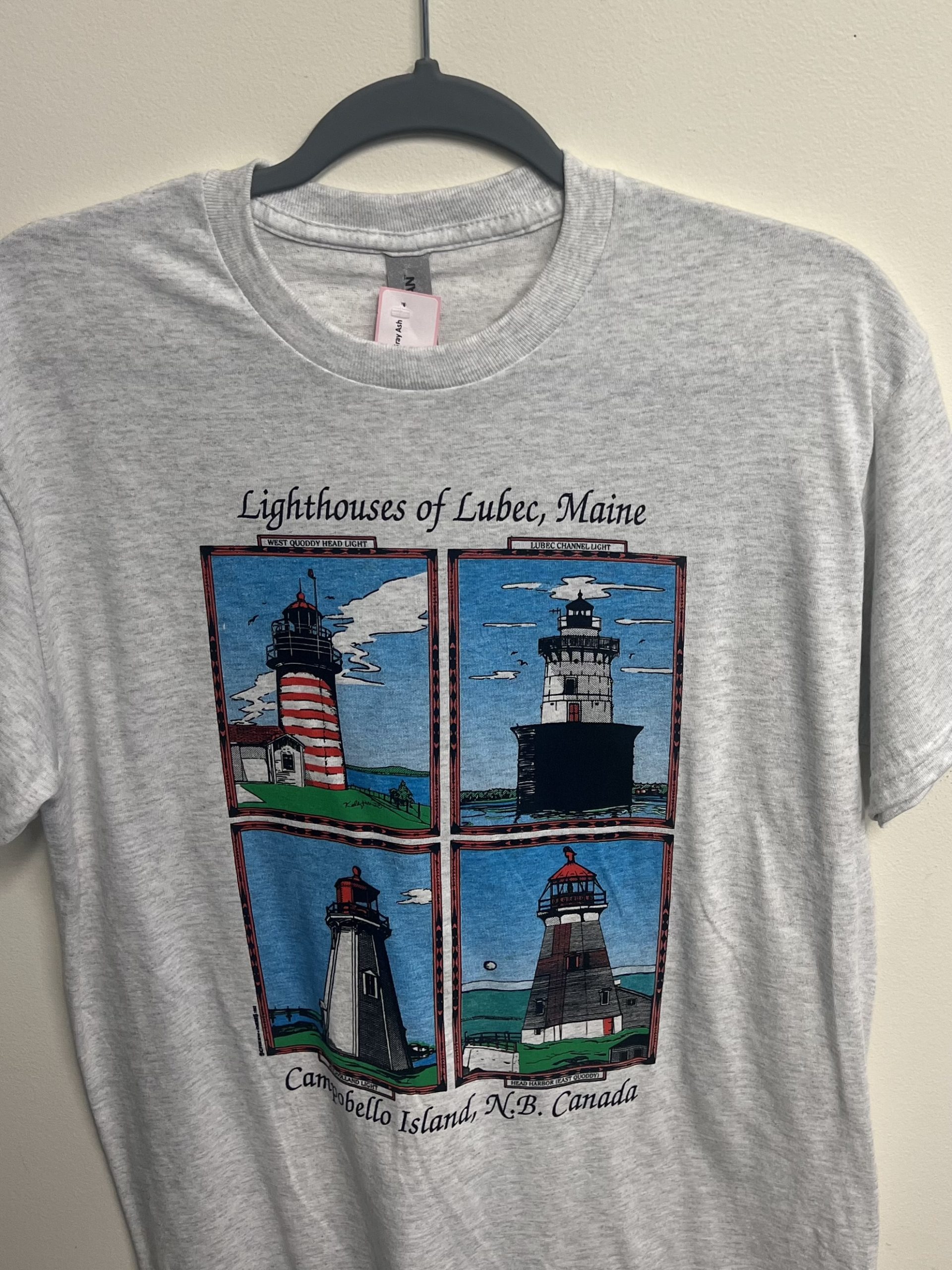 Lighthouses of Lubec Maine and Campobello Tee